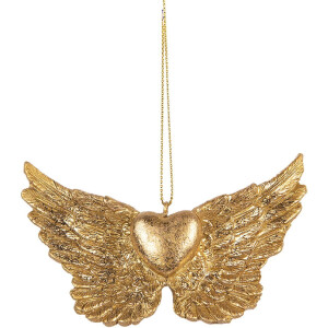 Clayre & Eef 6PR5640 Decoratiehanger Vleugels 10x2x7...