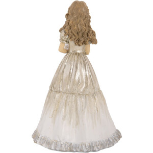 Clayre & Eef 6PR5642 Decoratie Kind Beige Zilver 14x11x22 cm