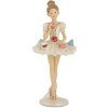 Clayre & Eef 6PR5643 Decoratie Ballerina Ø 10x24 cm Wit Beige