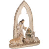 Clayre & Eef 6PR5645 Kerstgroep 18x7x22 cm Beige & Bruin
