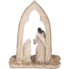 Clayre & Eef 6PR5645 Kerstgroep 18x7x22 cm Beige & Bruin