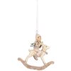 Clayre & Eef 6PR5655 Decoratiehanger Kind 8x3x9 cm Beige Roze