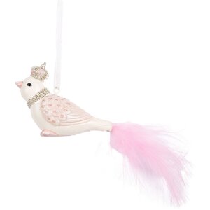 Clayre & Eef 6PR5657 Decoratiehanger Vogel 8x5x5 cm...