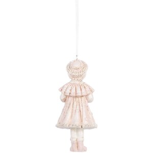 Clayre & Eef 6PR5658 Decoratiehanger Kind Roze 5x4x11 cm