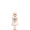Clayre & Eef 6PR5658 Decoratiehanger Kind Roze 5x4x11 cm
