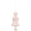 Clayre & Eef 6PR5658 Decoratiehanger Kind Roze 5x4x11 cm
