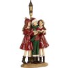 Clayre & Eef 6PR5681 Kerstkoor 14x9x28 cm Rood en Groen