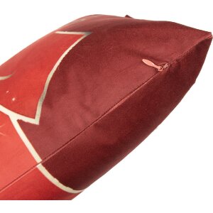 Clayre & Eef KT021.435 Kussensloop 45x45 cm Rood Goudkleurig