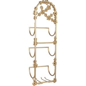 Clayre & Eef 5Y1387 Wijnflessenrek 21x13x62 cm Goudkleurig