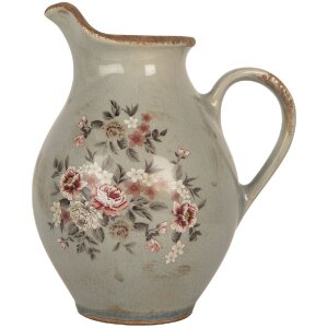 Clayre & Eef 6CE2234M Decoratieve Kan 21x16x24 cm Grijs