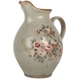 Clayre & Eef 6CE2234M Decoratieve Kan 21x16x24 cm Grijs