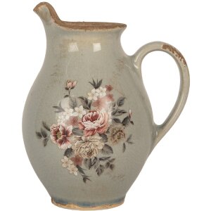 Clayre & Eef 6CE2234S Decoratieve Kan 16x12x19 cm Grijs