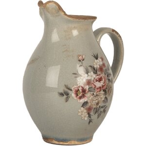 Clayre & Eef 6CE2234S Decoratieve Kan 16x12x19 cm Grijs