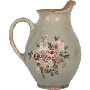 Clayre & Eef 6CE2234S Decoratieve Kan 16x12x19 cm Grijs