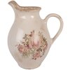 Clayre & Eef 6CE2236M Decoratieve Kan 21x16x24 cm Beige Roze