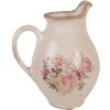 Clayre & Eef 6CE2236S Decoratieve Kan Beige Roze 16x12x19 cm