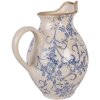 Clayre & Eef 6CE2238M Decoratieve Kan 21x16x24 cm Beige-Blauw