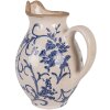 Clayre & Eef 6CE2238S Decoratiekan 16x12x19 cm Beige-Blauw