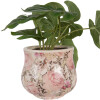 Clayre & Eef 6CE2241S Bloempot Ø 15x13 cm Beige Roze