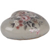 Clayre & Eef 6CE2242L Decoratie Hart 11x11x4 cm Grijs en Roze