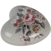 Clayre & Eef 6CE2242M Decoratie Hart 8x8x4 cm Grijs/Roze