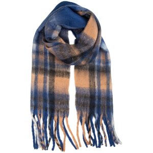 Juleeze JZSC0840BL Sjaal 50x210 cm blauw