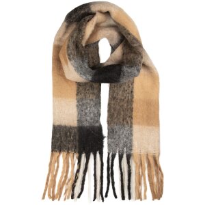 Juleeze JZSC0856Z Sjaal 38x200 cm zwart