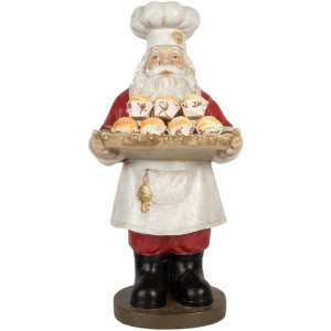 Clayre & Eef 5PR0183 Decoratie Kerstman 40x39x81 cm