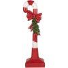 Clayre & Eef Kerstdecoratie Suikerstok Rood-Wit 25x18x83 cm