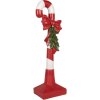 Clayre & Eef Kerstdecoratie Suikerstok Rood-Wit 25x18x83 cm