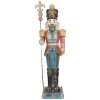 Clayre & Eef 5PR0187 Decoratie Notenkraker 31x23x99 cm Blauw en Rood