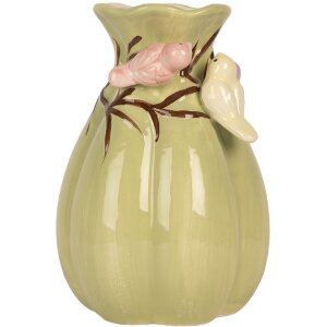Clayre & Eef 6CE2313 Vaas Ø 14x21 cm Groen en Roze