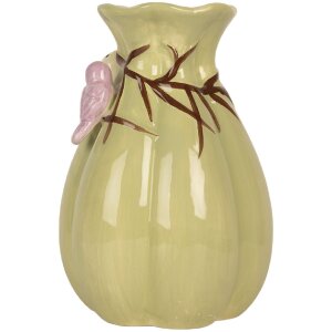 Clayre & Eef 6CE2313 Vaas Ø 14x21 cm Groen en Roze