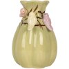 Clayre & Eef 6CE2313 Vaas Ø 14x21 cm Groen en Roze