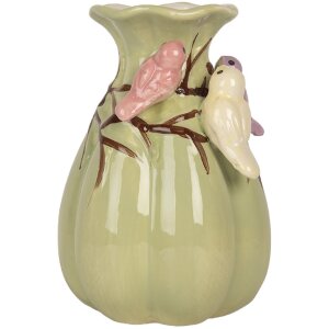 Clayre & Eef 6CE2314 Vaas Ø 10x14 cm Groen en...
