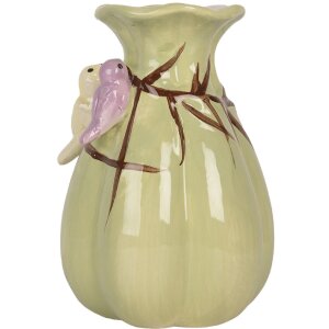 Clayre & Eef 6CE2314 Vaas Ø 10x14 cm Groen en Roze