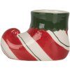 Clayre & Eef 6CE2317 Decoratieve Bloempot 15x8x10 cm Rood-Groen