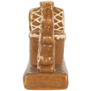 Clayre & Eef 6CE2327 Kandelaar Huizen 21x4x8 cm