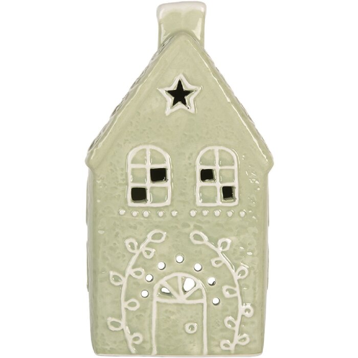Clayre & Eef 6CE2328 Kandelaar Huis 11x9x21 cm