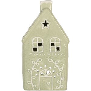 Clayre & Eef 6CE2328 Kandelaar Huis 11x9x21 cm