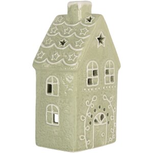 Clayre & Eef 6CE2328 Kandelaar Huis 11x9x21 cm