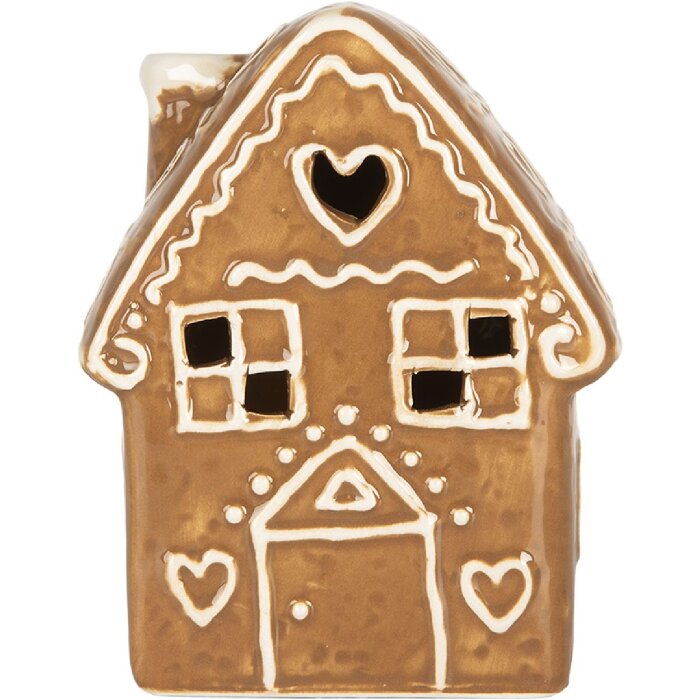 Clayre & Eef 6CE2329 Decoratie Huis met LED 8x6x11 cm