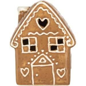 Clayre & Eef 6CE2329 Decoratie Huis met LED 8x6x11 cm