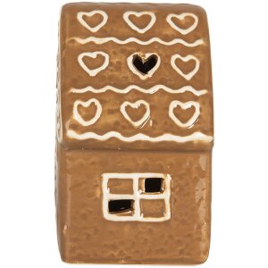 Clayre & Eef 6CE2329 Decoratie Huis met LED 8x6x11 cm