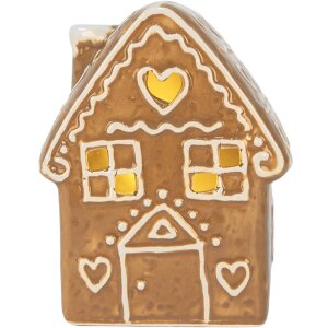 Clayre & Eef 6CE2329 Decoratie Huis met LED 8x6x11 cm