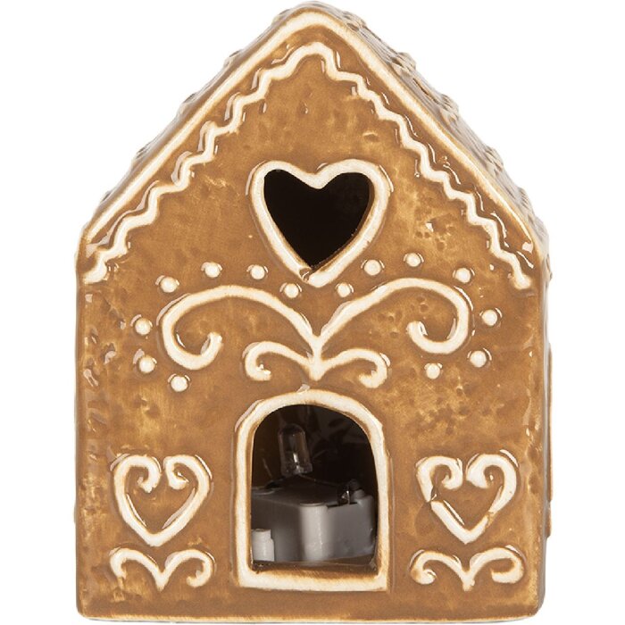 Clayre & Eef 6CE2330 Decoratiehuis met LED 8x6x10 cm