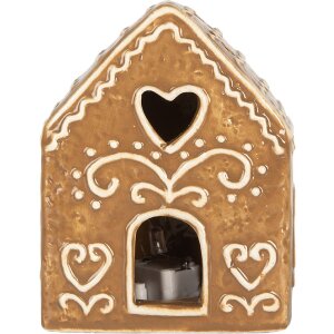 Clayre & Eef 6CE2330 Decoratiehuis met LED 8x6x10 cm