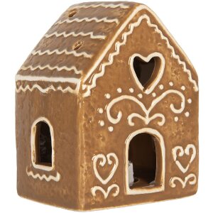 Clayre & Eef 6CE2330 Decoratiehuis met LED 8x6x10 cm