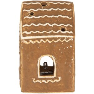 Clayre & Eef 6CE2330 Decoratiehuis met LED 8x6x10 cm