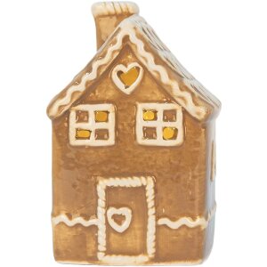 Clayre & Eef 6CE2331 Decoratiehuis met LED 7x7x11 cm